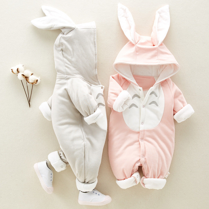 baby jumpsuit with bunny ears